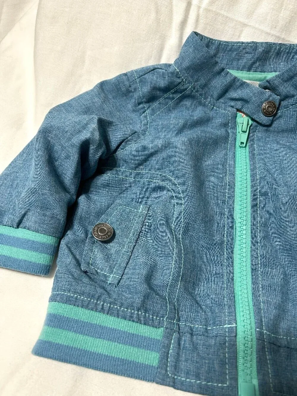 0-3 month Cat & Jack Light Weight Jacket Blue NEW